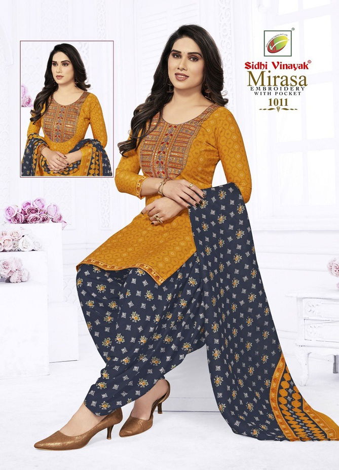 Mirasa Vol 1 By Sidhi Vinayak Indo Cotton Printed Embroidery Readymade Dress Wholesalers In Delhi